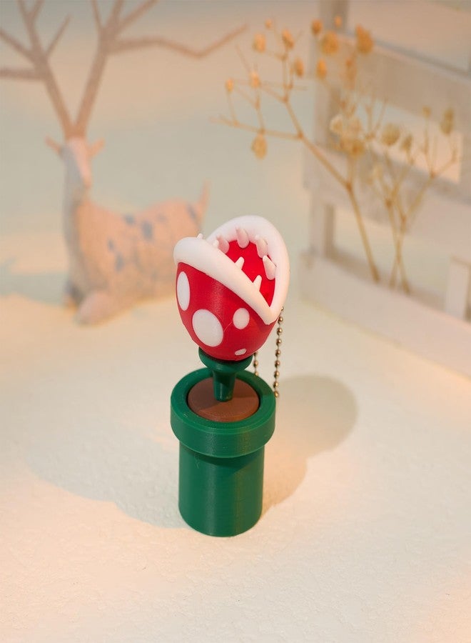 minihope Piranha Plant Click Keychain - Stress Relief Fidget Toy for Adults - Cute Monster Decor & Portable Desk Clicker - Eco-Friendly PLA - Image 5